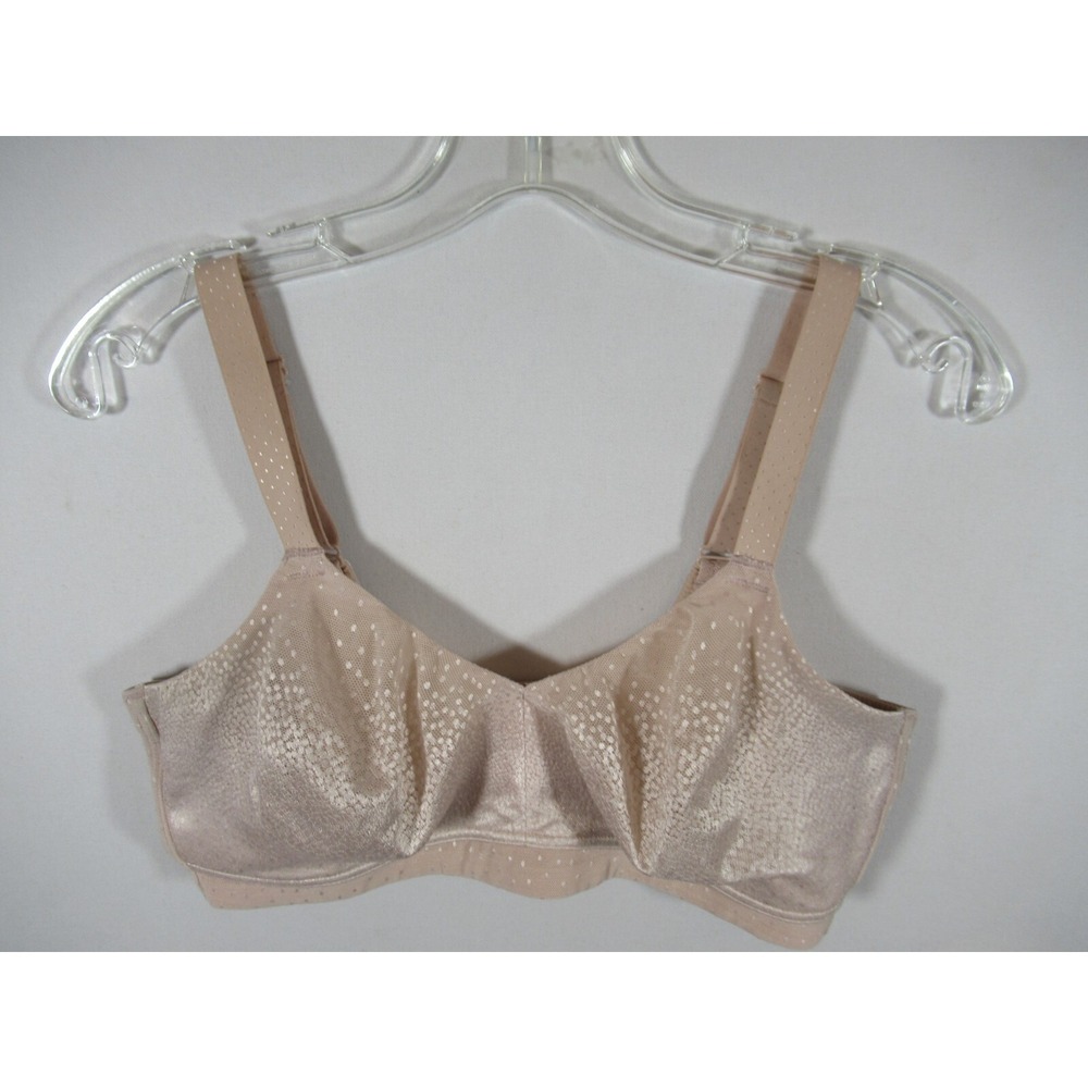 Wacoal Back Appeal Bra 36DDD Beige Wireless Unpadded 852303
